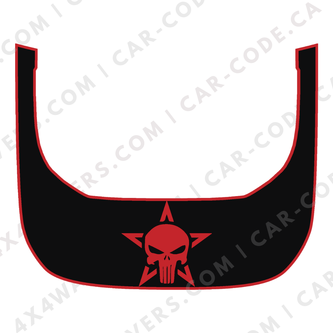 Hood Panel Decal/Sticker - Star Style Graphic Kit - For Ford Bronco Raptor 2021-2024 - Premium Vinyl