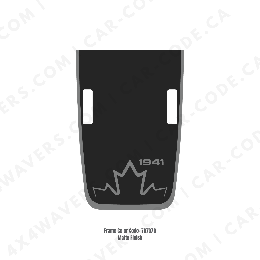 CANADA 1941 Decal Sticker Kit for JL Rubicon Hood – Vinyl Car Decals for Jeep Wrangler Models – Made in Canada - Compatible with JL 2018 - 2025