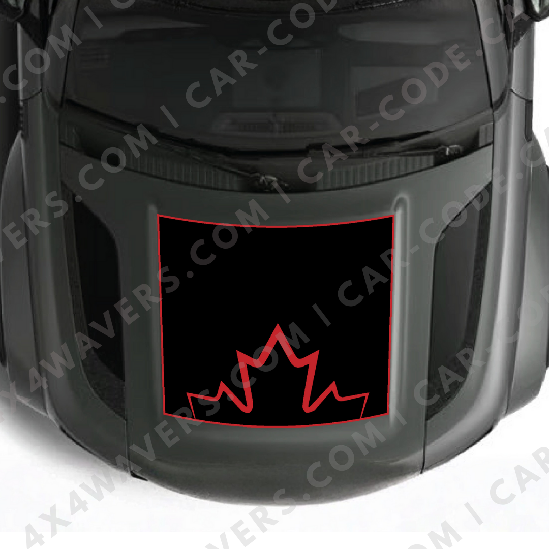 Hood Panel Decal/Sticker - Canada Style Graphic Kit - For Land Rover Defender 2020-2024 - Premium Vinyl