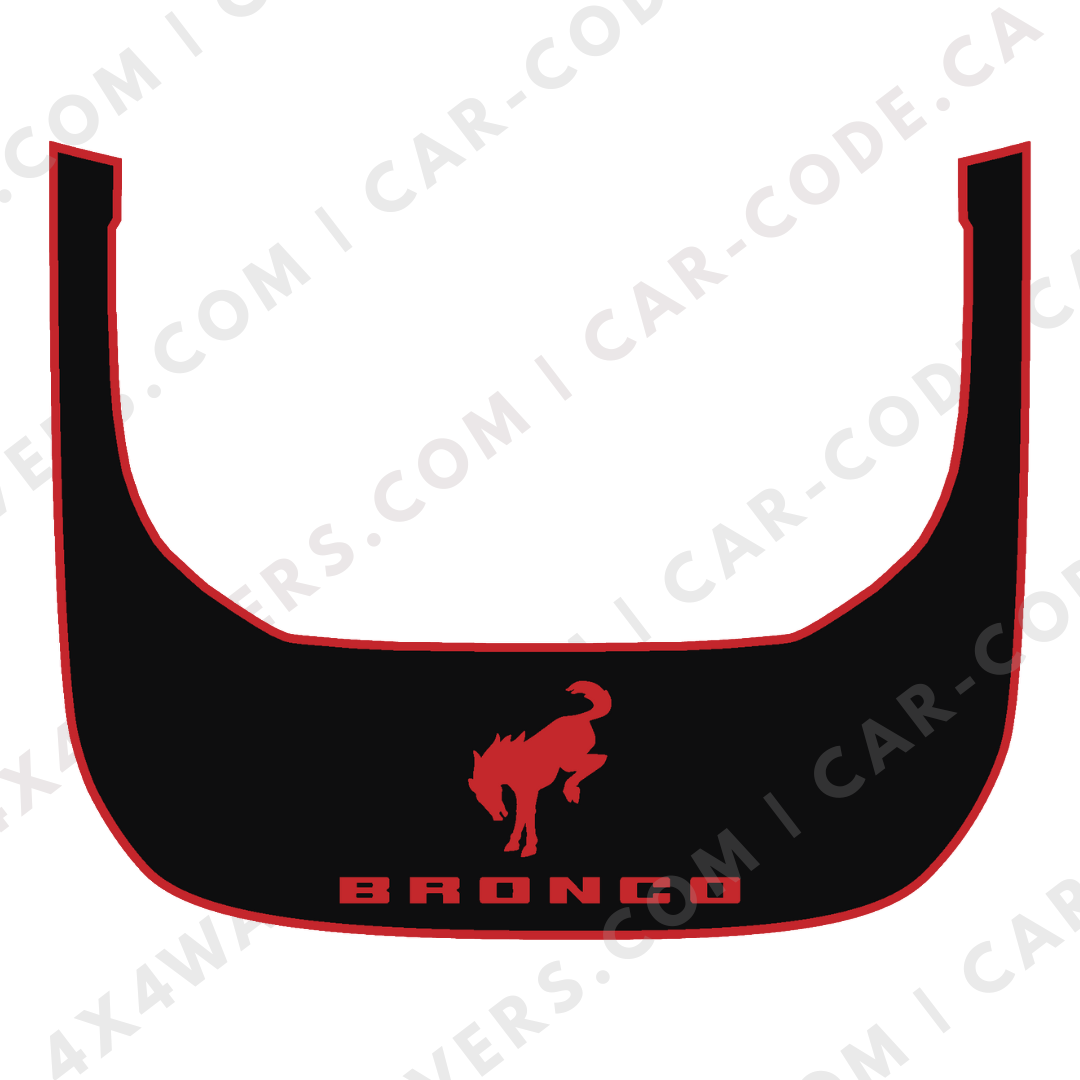 Hood Panel Decal/Sticker - Wild Horse Style Graphic Kit - For Ford Bronco Raptor 2021-2024 - Premium Vinyl