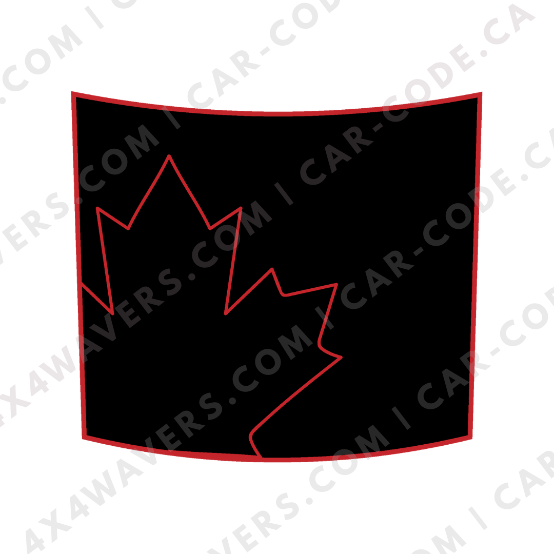 Hood Panel Decal/Sticker - Canada Leaf Graphic Kit - For Land Rover Defender 2020-2024 - Premium Vinyl