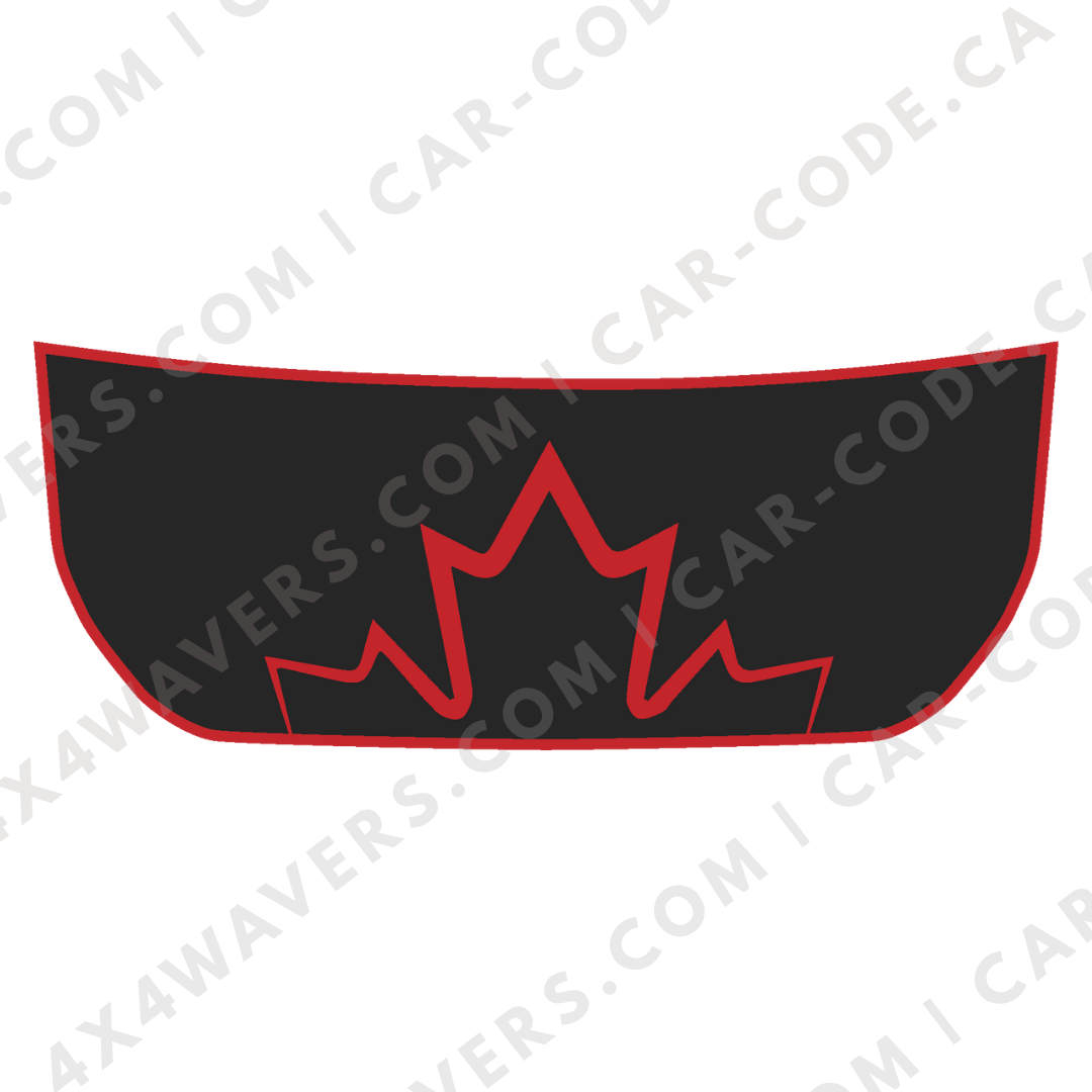 Hood Panel Decal/Sticker - Canada Style Graphic Kit - For Ford Bronco 2021-2024 - Premium Vinyl