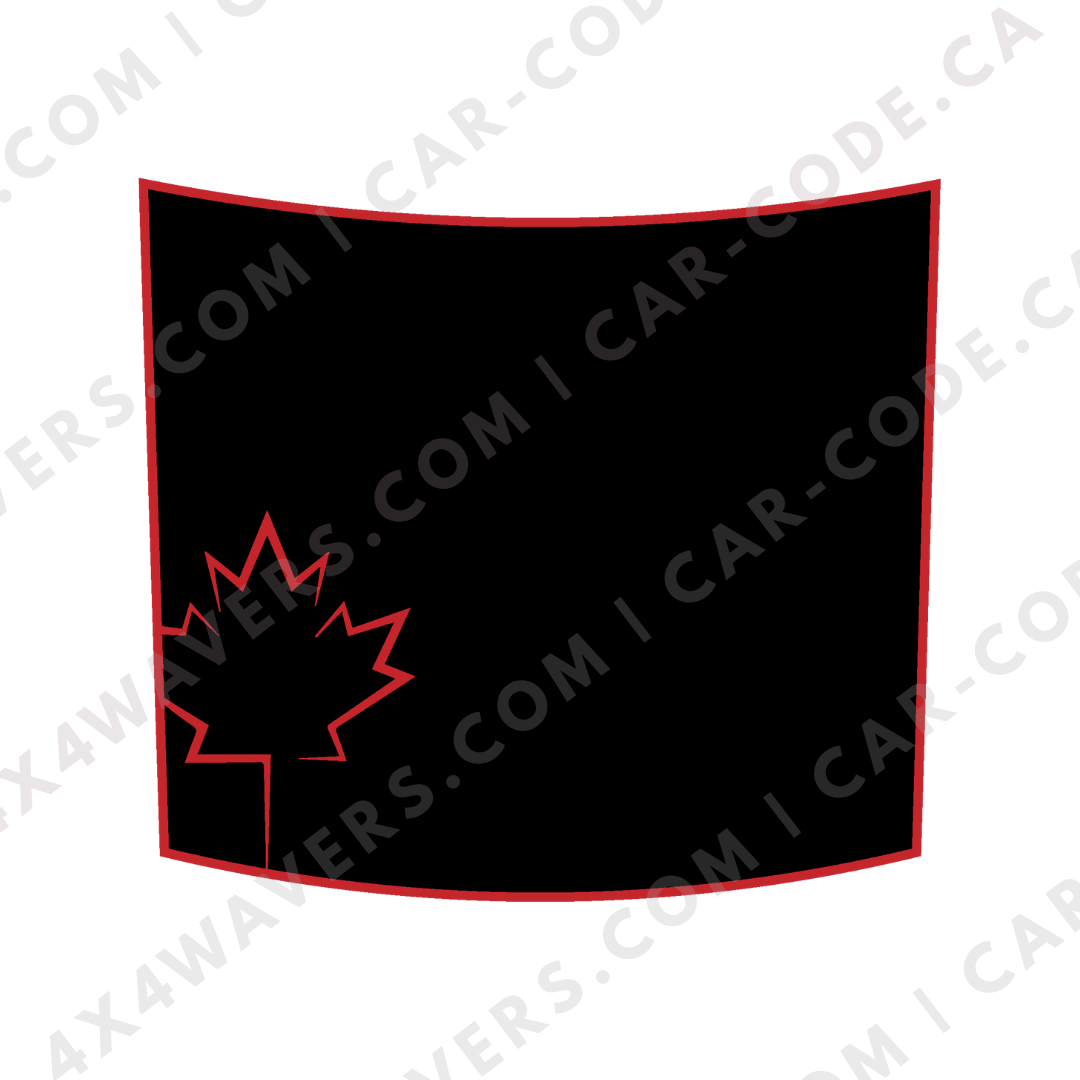 Hood Panel Decal/Sticker - Maple Leaf Graphic Kit - For Land Rover Defender 2020-2024 - Premium Vinyl