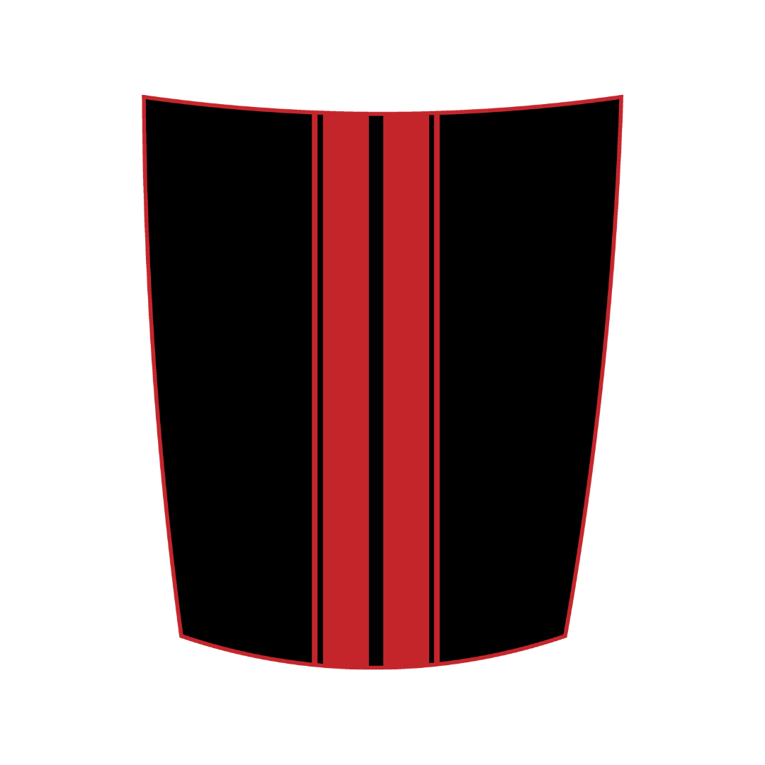 Hood Panel Decal/Sticker - Racing Stripes Graphic Kit - For Chevrolet Silverado 2019-2024 - Premium Vinyl