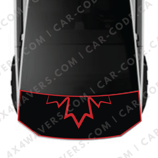 Hood Panel Decal/Sticker - Canada Style Graphic Kit - For Cybertruck - Premium Vinyl