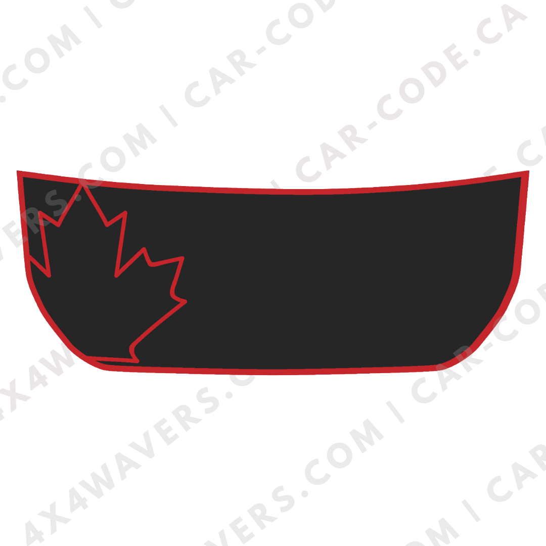 Hood Panel Decal/Sticker - Canada Leaf Graphic Kit - For Ford Bronco 2021-2024 - Premium Vinyl