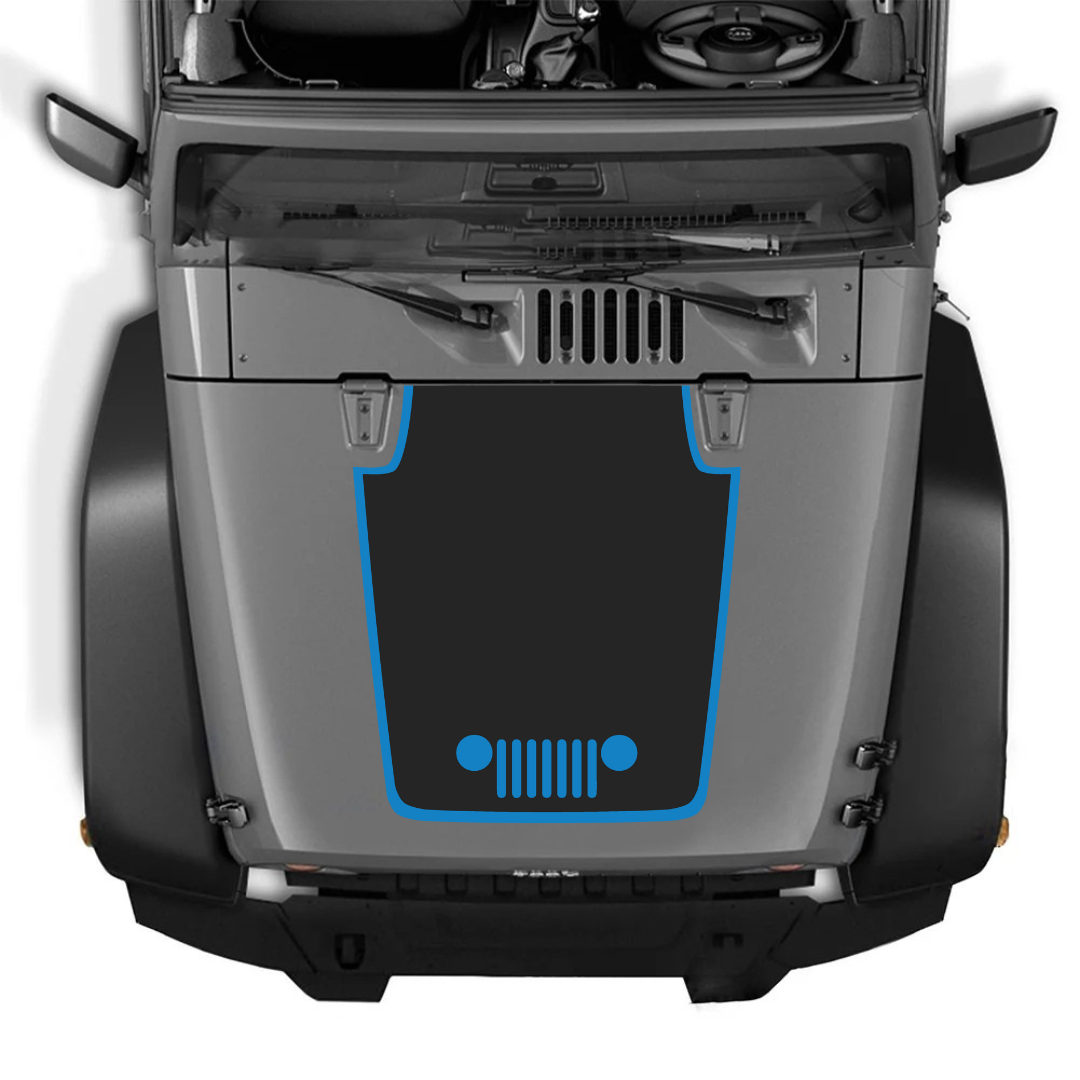 Hood Decal/Sticker - for Jeep Wrangler JK/JKU – Made in Canada