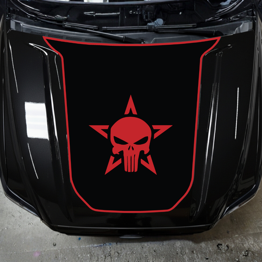 Hood Panel Decal/Sticker - Star Style Graphic Kit - For Toyota Tacoma 2016-2023 - Premium Vinyl