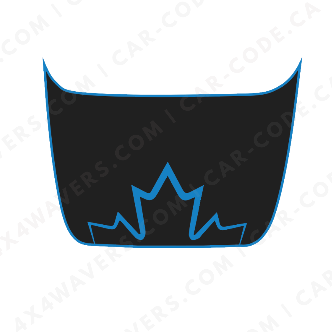 Hood Panel Decal/Sticker - Maple Edge - For Ford F-150 Raptor 2017-2025 - Matte Printed 3M or Avery Cut-Vinyl