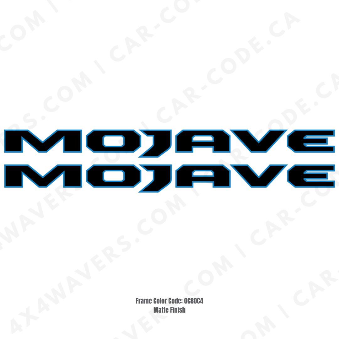 Decal Sticker Kit for Hood Sides – Mojave Style Vinyl Car Decals compatible with Jeep Wrangler Models –2xDecals – Made in Canada