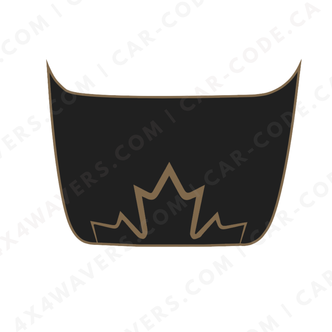 Hood Panel Decal/Sticker - Maple Edge - For Ford F-150 Raptor 2017-2025 - Matte Printed 3M or Avery Cut-Vinyl