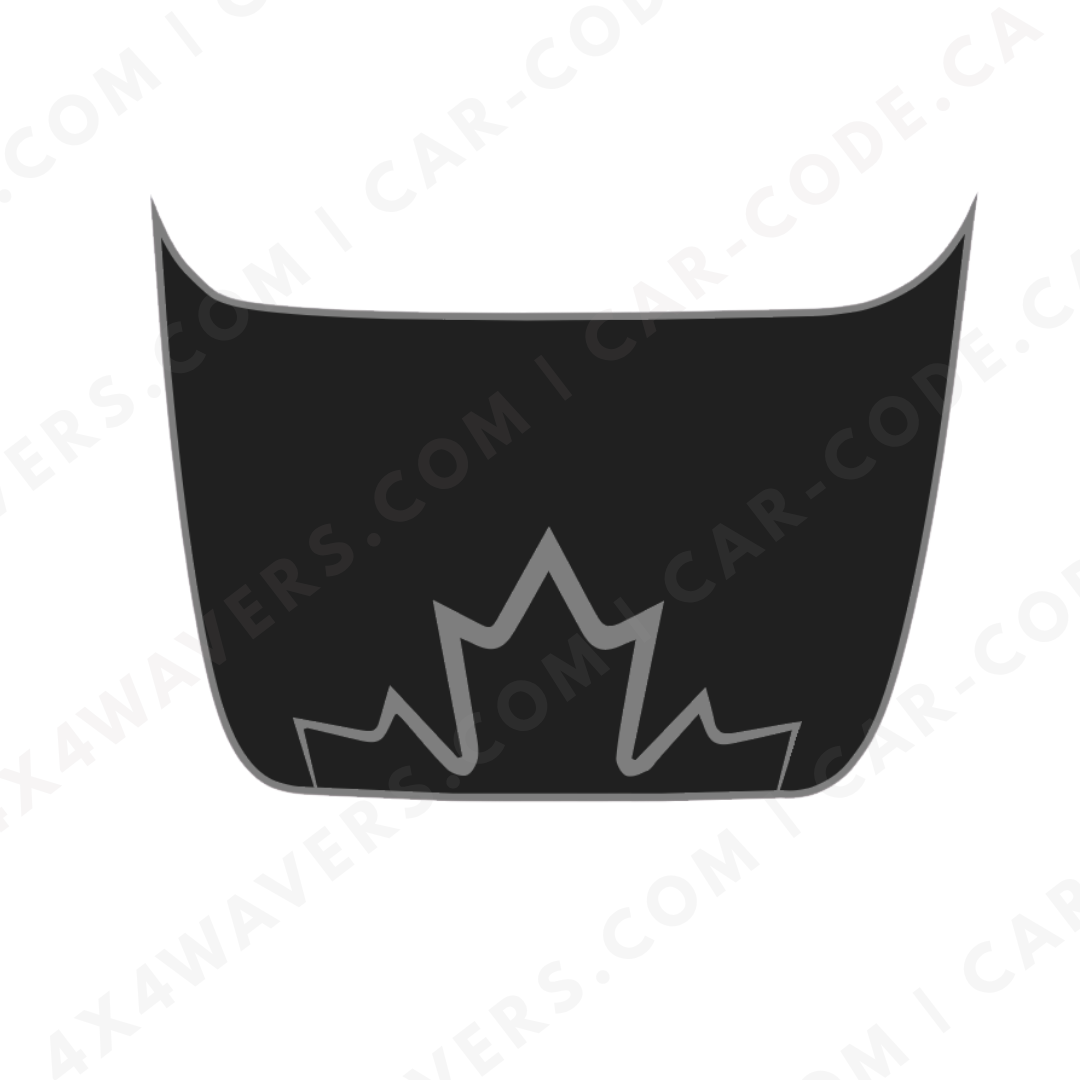 Ford F-150 Raptor Hood Panel – Maple Edge (Red/Blue/Sand/Gray/Green + Cut-Out) – 2017–2025 – Printed Matte 3M or Avery Cut-Vinyl