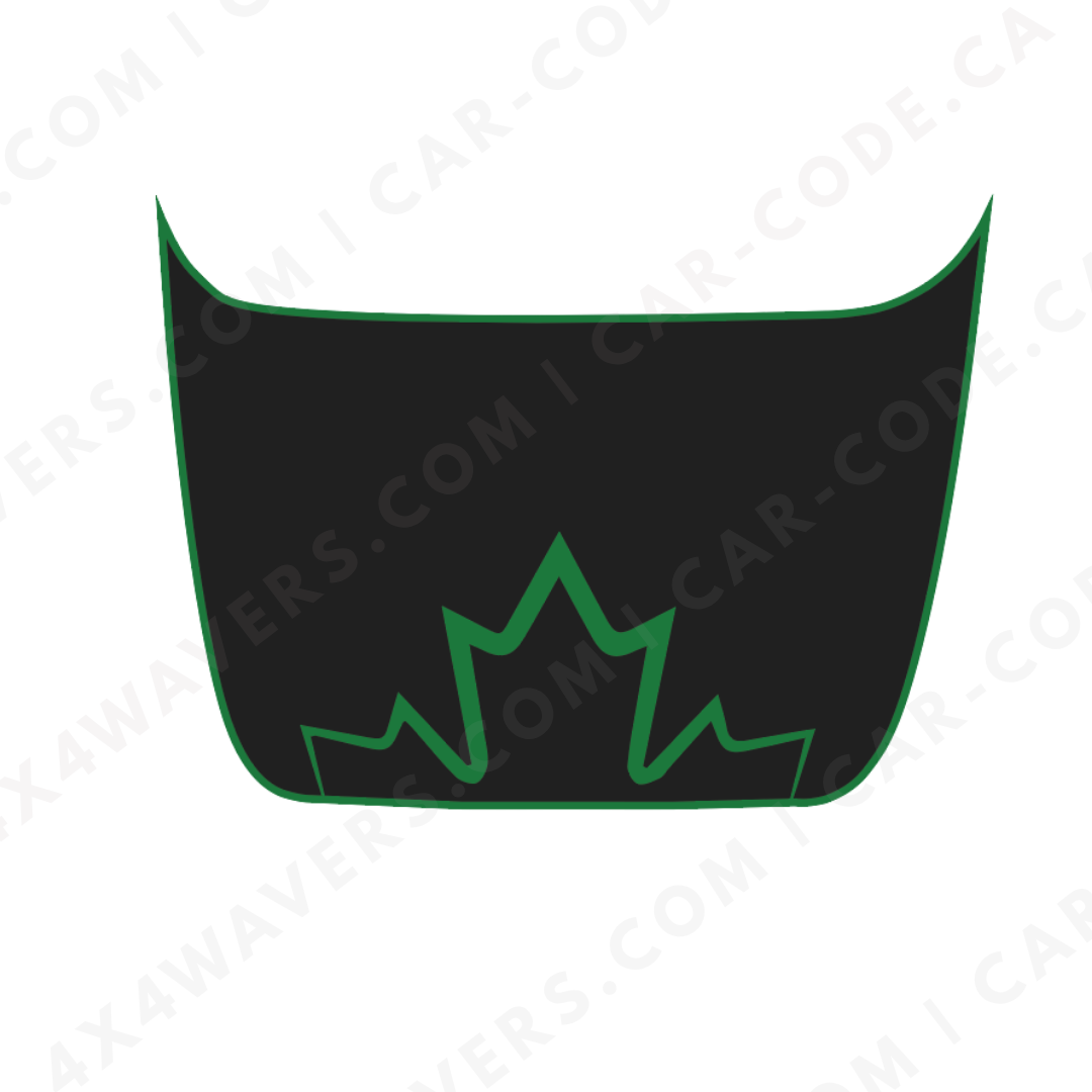 Ford F-150 Raptor Hood Panel – Maple Edge (Red/Blue/Sand/Gray/Green + Cut-Out) – 2017–2025 – Printed Matte 3M or Avery Cut-Vinyl