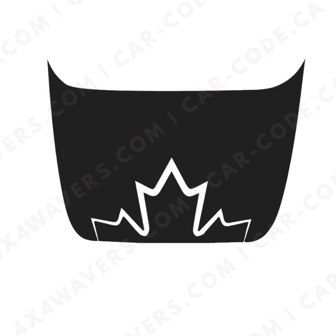 Hood Panel Decal/Sticker - Maple Edge - For Ford F-150 Raptor 2017-2025 - Matte Printed 3M or Avery Cut-Vinyl