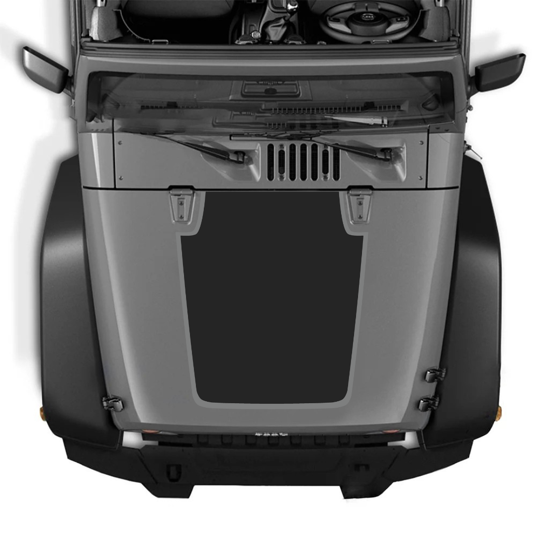 Hood Decal/Sticker - for Jeep Wrangler JK/JKU – Made in Canada