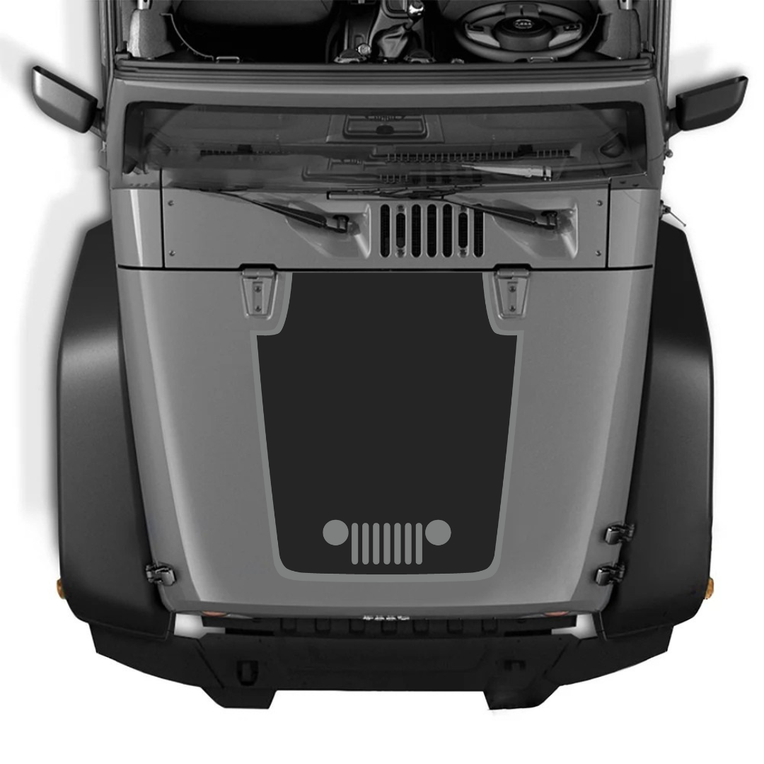 Hood Decal/Sticker - for Jeep Wrangler JK/JKU – Made in Canada