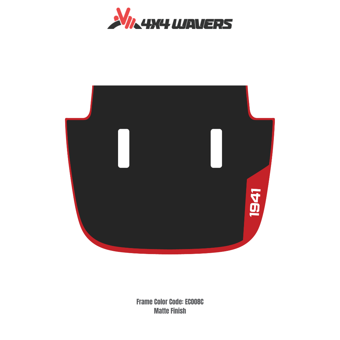 1941 Decal Sticker Kit for JL SAHARA Hood – Vinyl Car Decals for Jeep Wrangler Models – Made in Canada - Compatible with JL 2018 - 2025