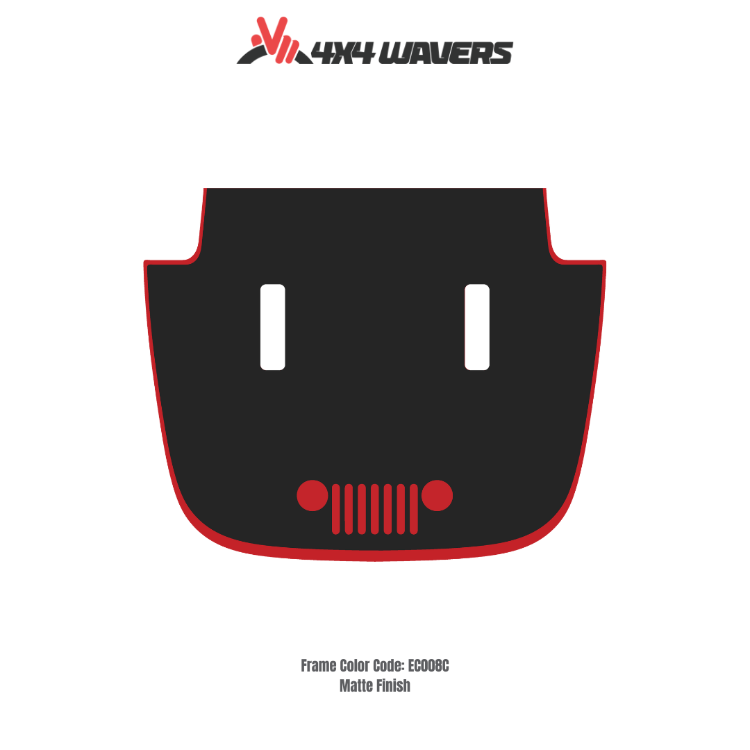 Decal Sticker Kit for JL SAHARA Hood – Vinyl Car Decals for Jeep Wrangler Models – Made in Canada - Compatible with JL 2018 - 2025