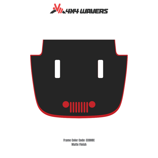 Decal Sticker Kit for JL SAHARA Hood – Vinyl Car Decals for Jeep Wrangler Models – Made in Canada - Compatible with JL 2018 - 2025