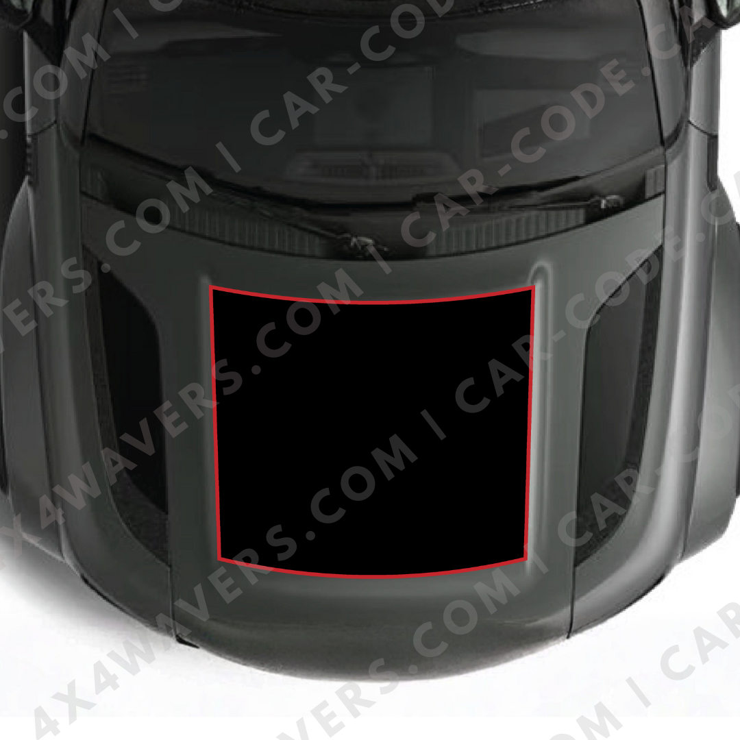 Hood Panel Decal/Sticker - Plain Style Graphic Kit - For Land Rover Defender 2020-2024 - Premium Vinyl