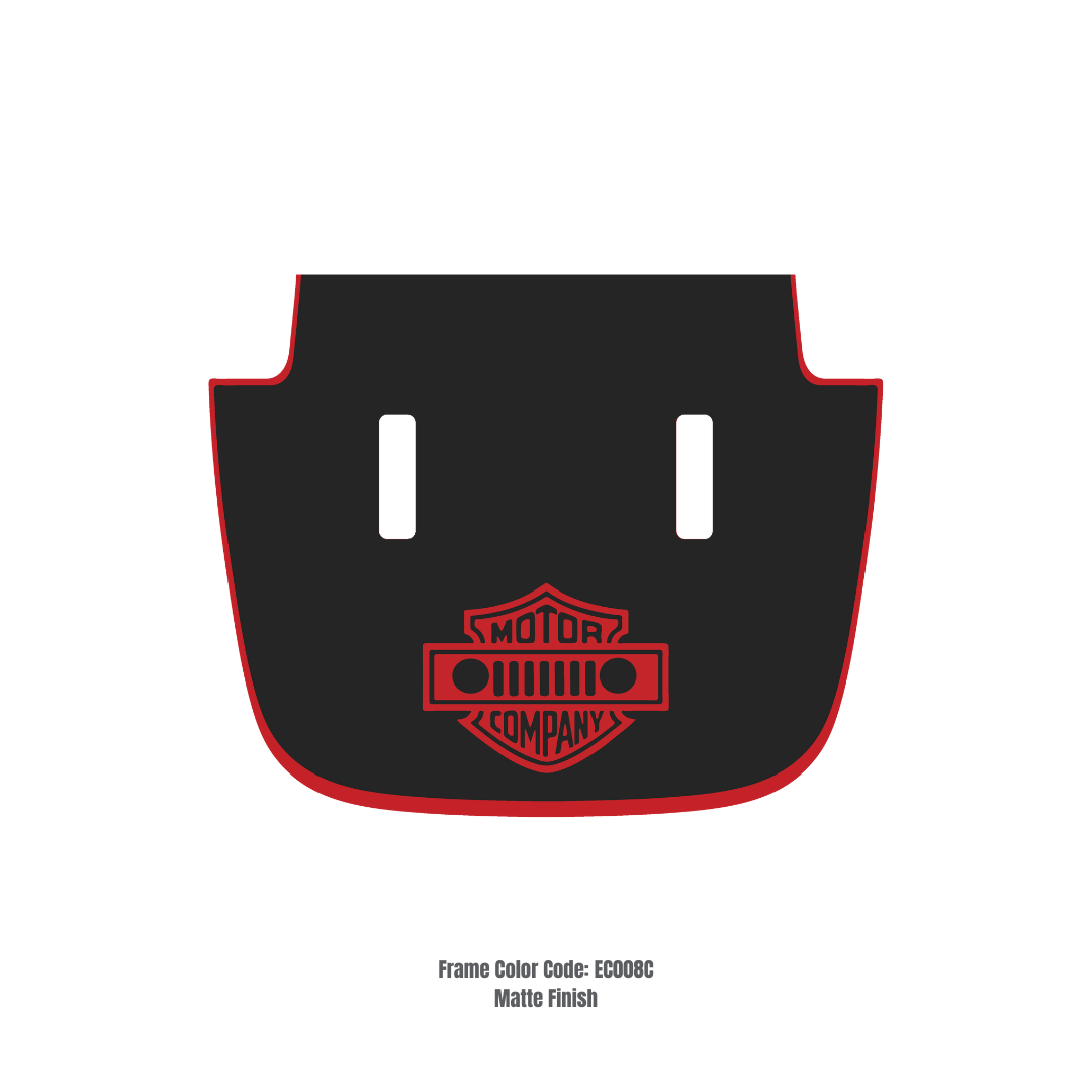 MOTOR COMPANY Decal Sticker Kit for JL SAHARA Hood – Vinyl Car Decals for Jeep Wrangler Models – Made in Canada - Compatible with JL 2018 - 2025