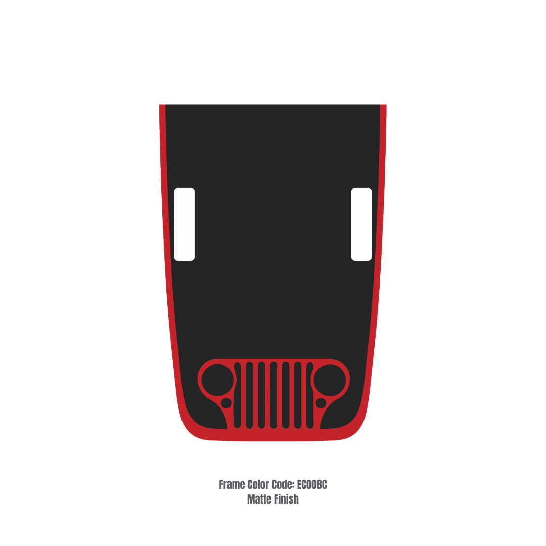 Hood Decal/Sticker – CJ Style Kit – for JL/JLU/JT/4XE Rubicon Hood – Made in Canada (Copy)