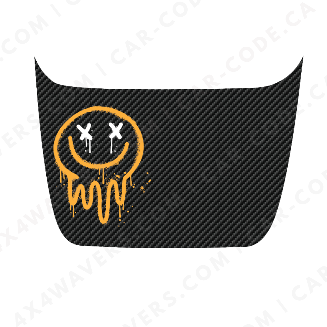 Ford F-150 Raptor Hood Panel – Carbon Series (Plain / Claw Slashes / Drip Smile) – 2017–2025 – Printed Matte 3M or 3D Textured Carbon Wrap