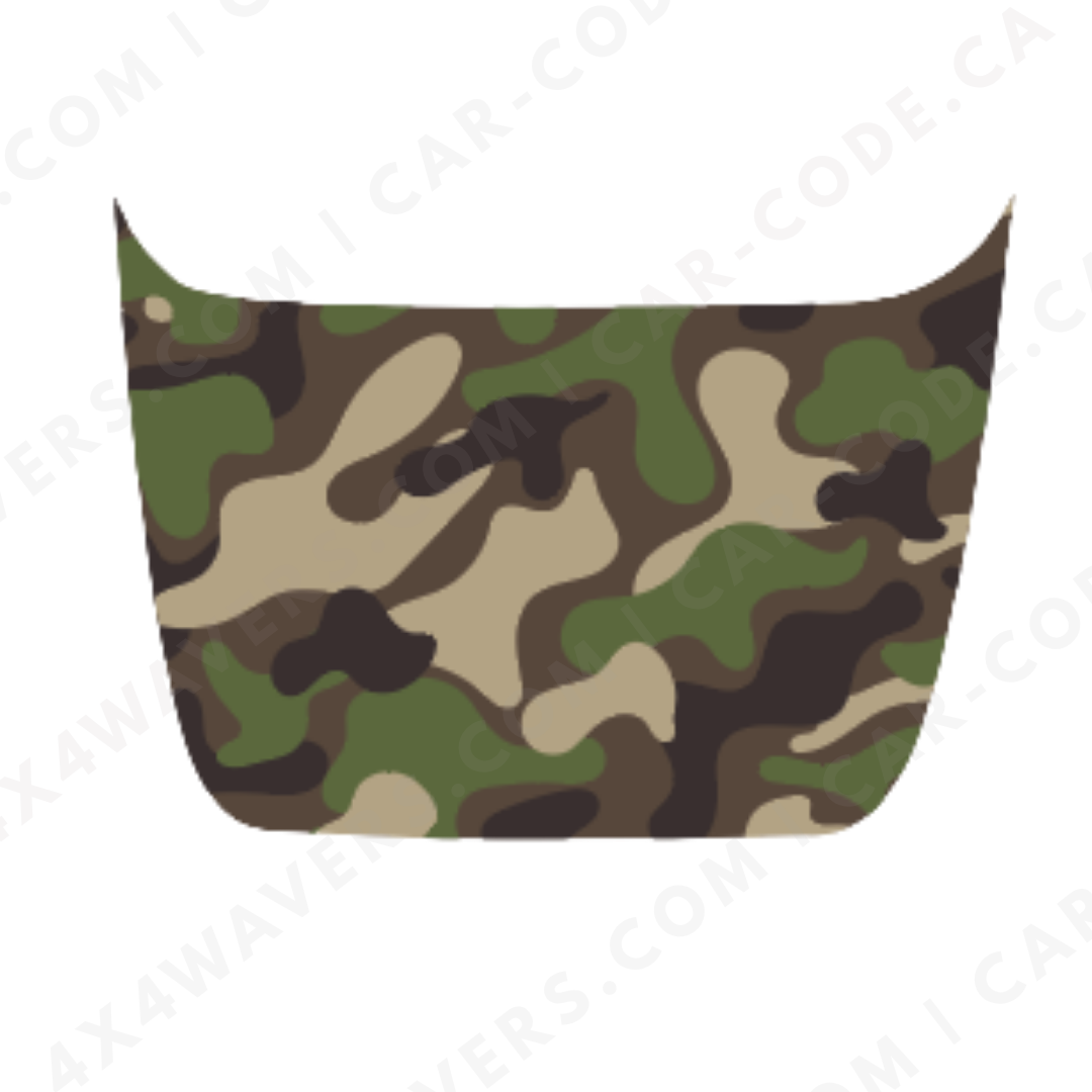 Hood Panel Decal/Sticker - CAMO Series (Woodland / Urban Digi) - For Ford F-150 Raptor 2017-2025 - Matte Printed 3M or Avery Cut-Vinyl