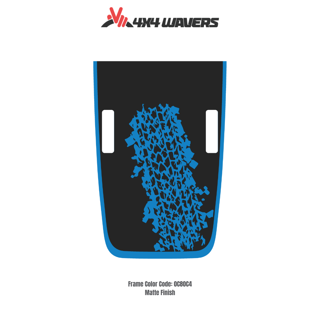 MUD Decal Sticker Kit for JL Rubicon Hood – Vinyl Car Decals for Jeep Wrangler Models – Made in Canada - Compatible with JL 2018 - 2025