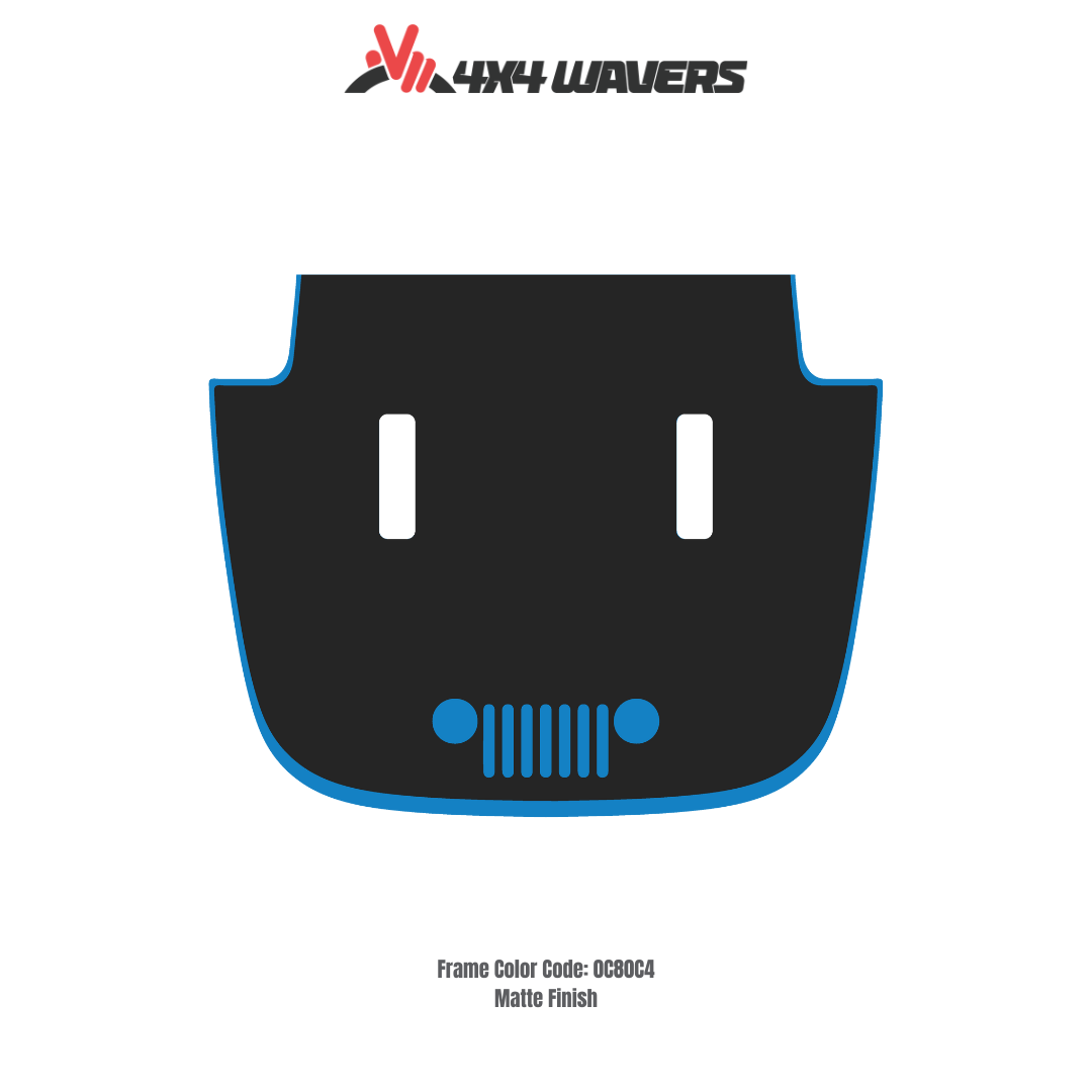 Decal Sticker Kit for JL SAHARA Hood – Vinyl Car Decals for Jeep Wrangler Models – Made in Canada - Compatible with JL 2018 - 2025