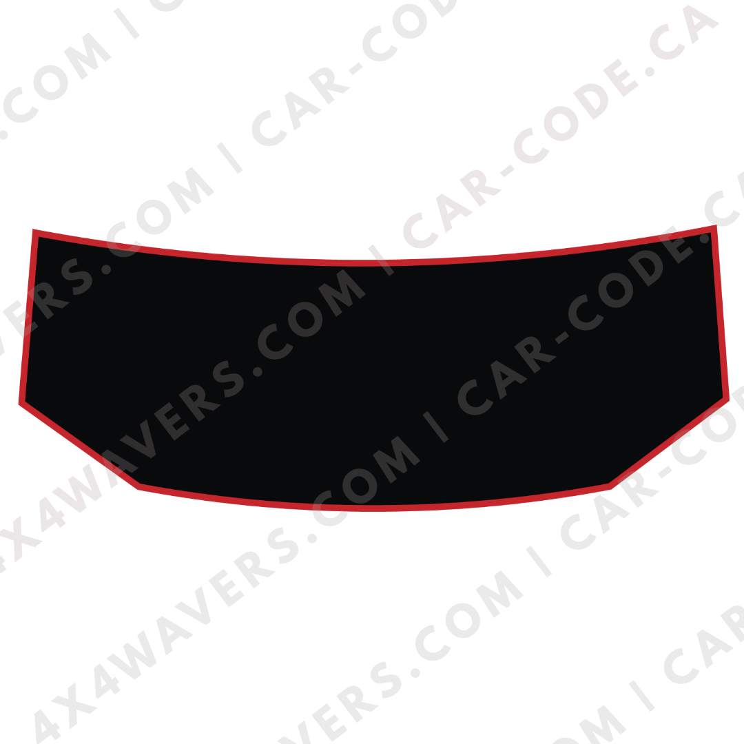 Hood Panel Decal/Sticker -  Plain Style Graphic Kit - For Tesla Cybertruck - Premium Vinyl