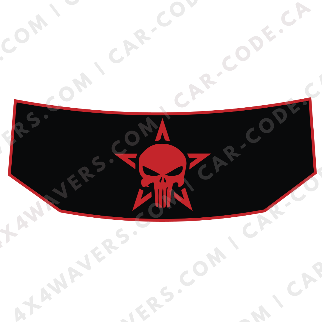 Hood Panel Decal/Sticker - Star Style Graphic Kit - For Tesla Cybertruck - Premium Vinyl