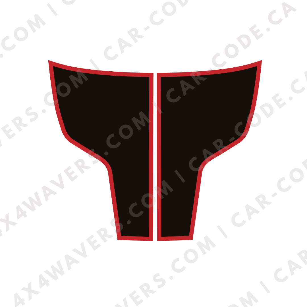 Hood Panel Decal/Sticker - Plain Style Graphic Kit - For Ram 1500 2009-2018 Rebel - Premium Vinyl