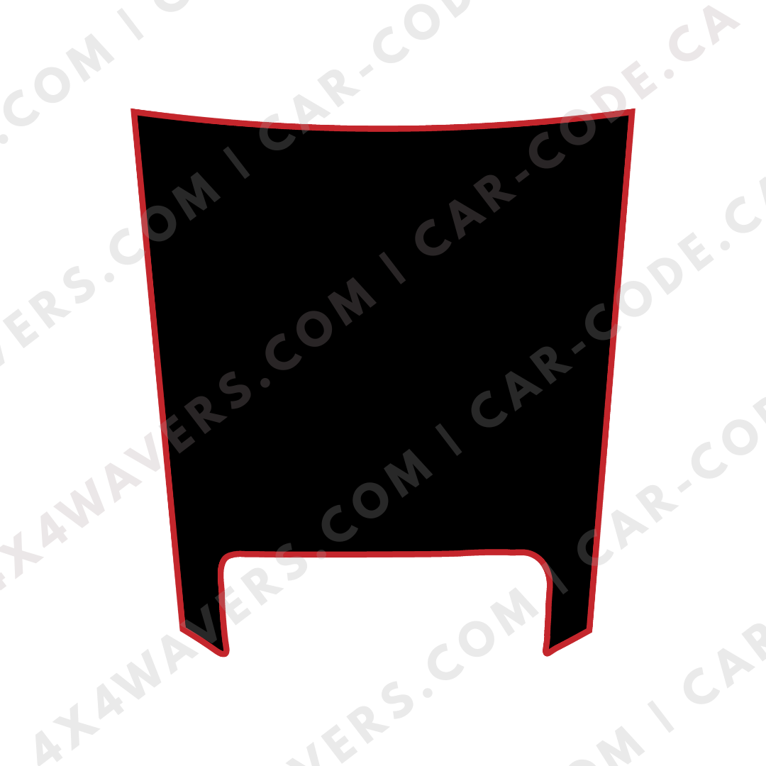 Hood Panel Decal/Sticker - Plain Style Graphic Kit - For Ram 1500 2019-2024 TRX - Premium Vinyl