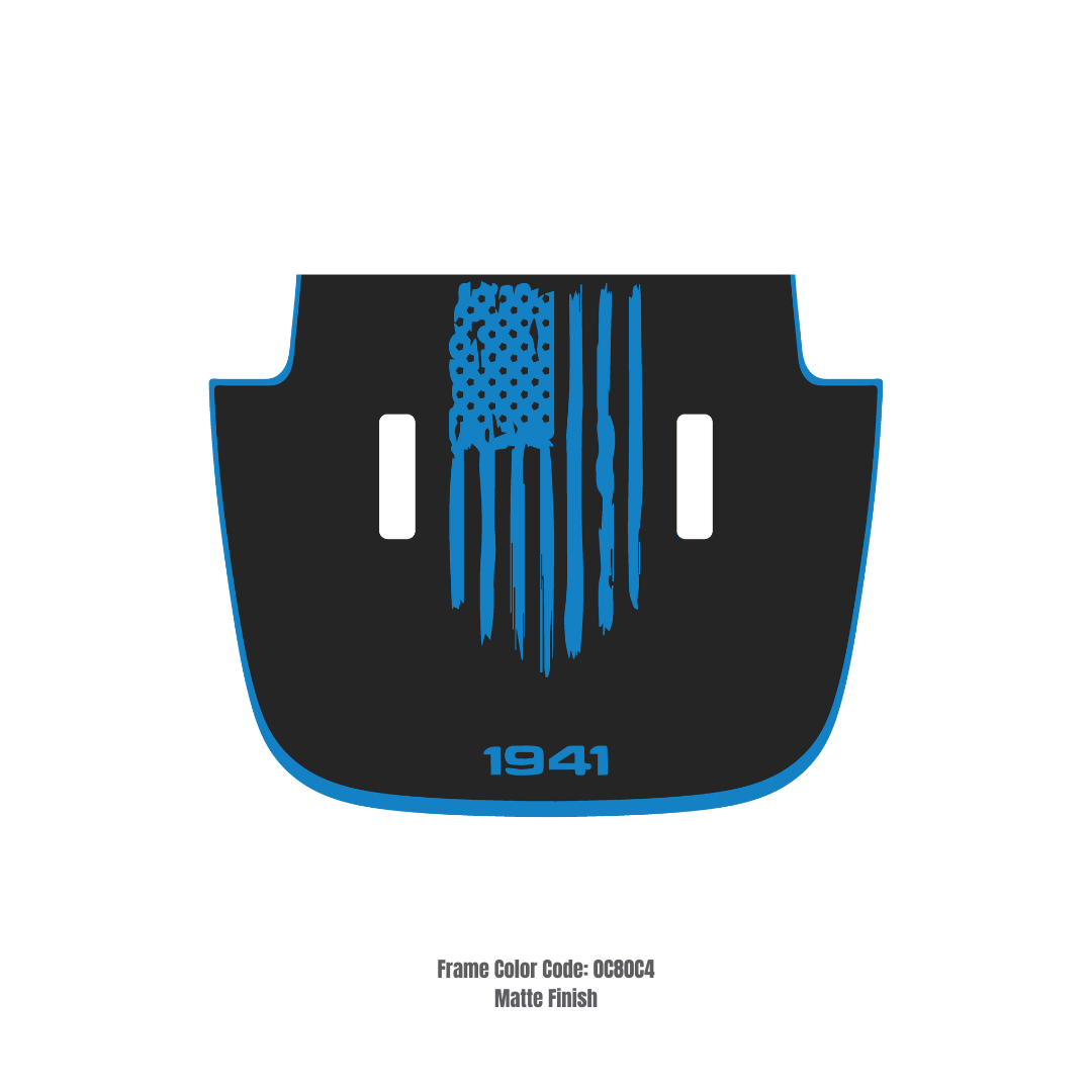 Hood Decal/Sticker - America 1941 Style Kit – for JL/JLU/JT/4XE Sahara Hood – Made in Canada