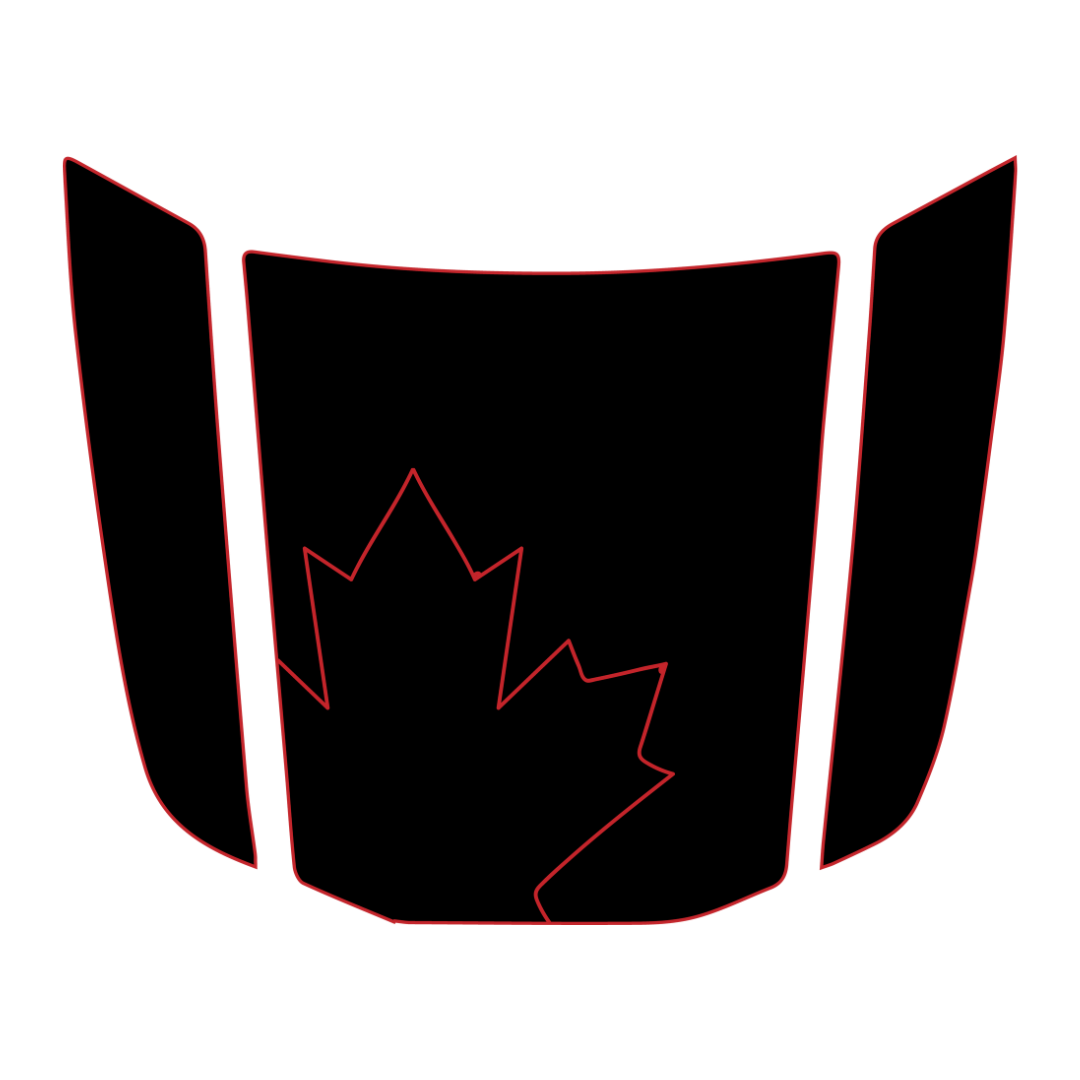 Hood Panel Decal/Sticker - Maple Leaf Graphic Kit - For Toyota 4Runner 2014-2024 - Premium Vinyl