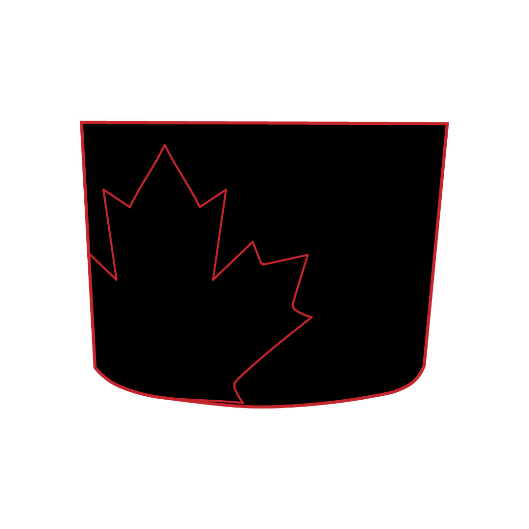 Hood Panel Decal/Sticker - Canada Leaf Graphic Kit - For Chevrolet Silverado 2019-2024 - Premium Vinyl