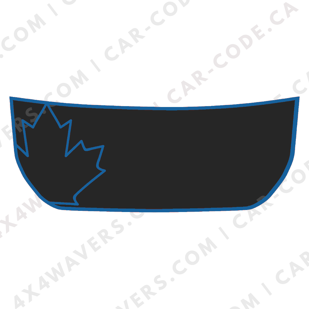 Hood Panel Decal/Sticker - Canada Leaf Graphic Kit - For Ford Bronco 2021-2024 - Premium Vinyl