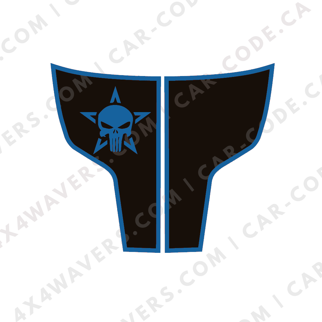 Hood Panel Decal/Sticker - Star Style Graphic Kit - For Ram 1500 2009-2018 Rebel - Premium Vinyl