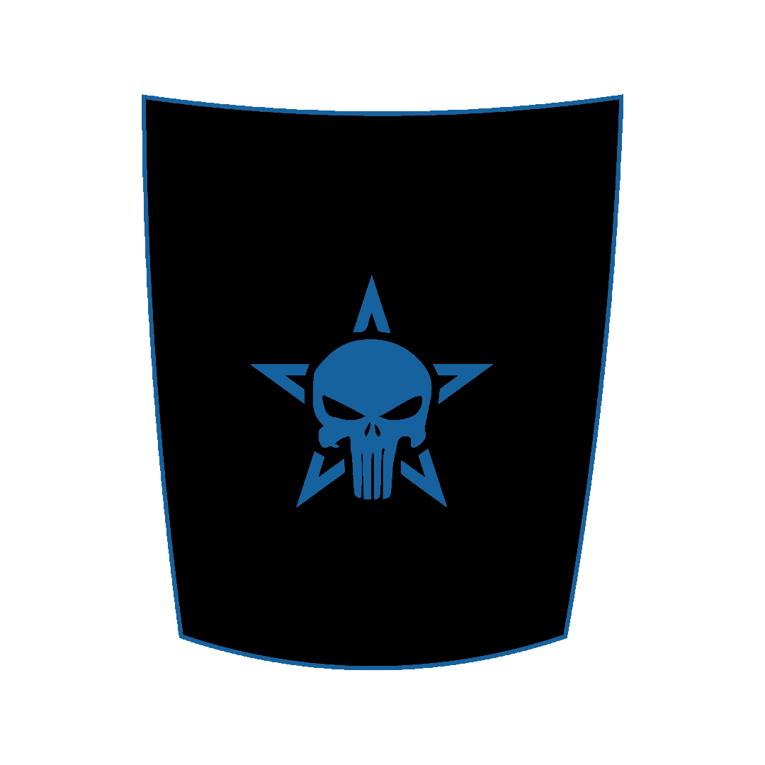 Hood Panel Decal/Sticker - Star Style Graphic Kit - For Chevrolet Silverado 2019-2024 - Premium Vinyl