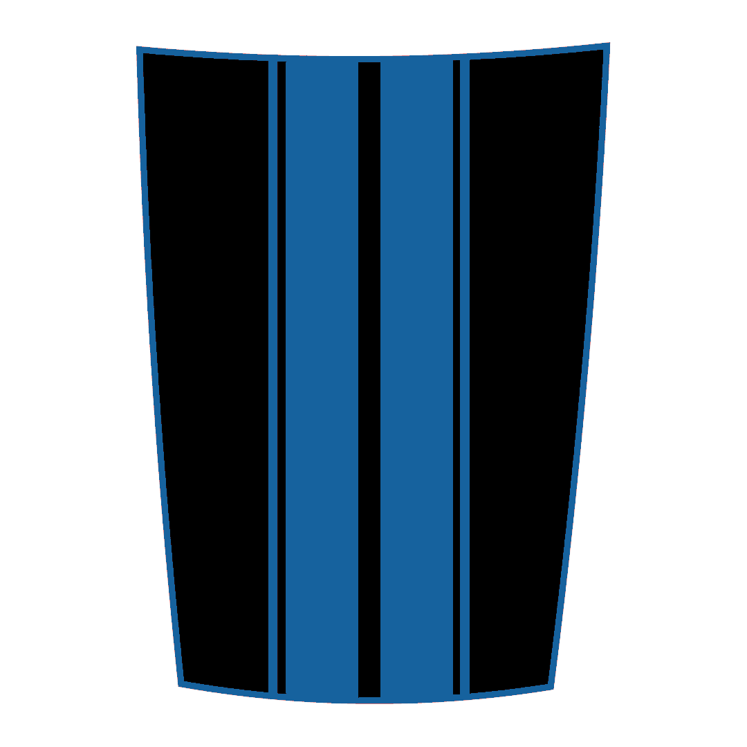 Hood Panel Decal/Sticker - Racing Stripes Graphic Kit - For Ram 1500 2009-2018 - Premium Vinyl