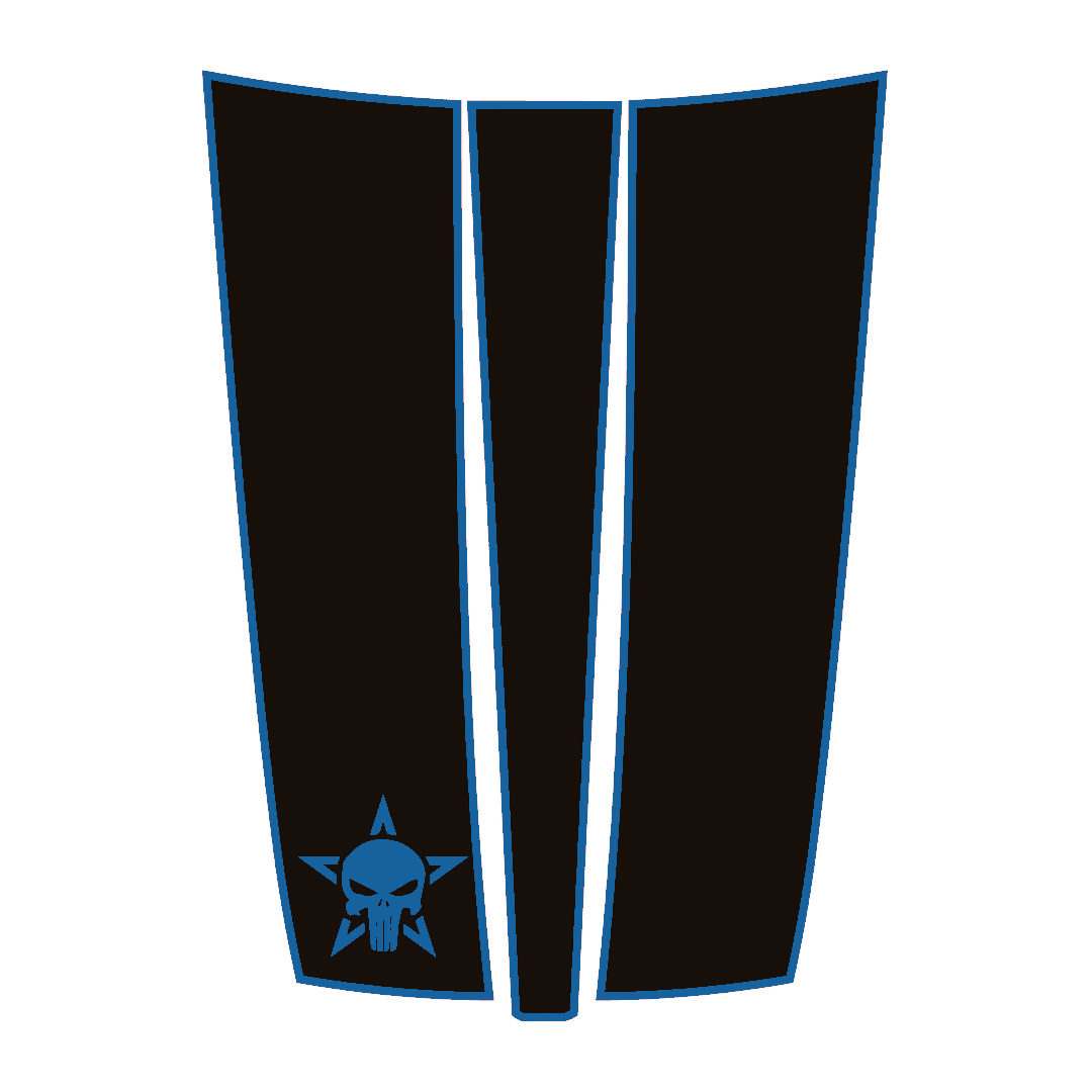 Hood Panel Decal/Sticker - Star Style Graphic Kit - For Ram 1500 2019-2025 - Premium Vinyl