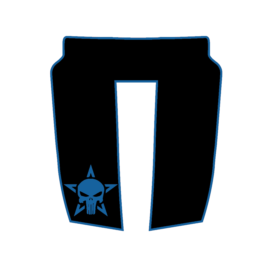 Hood Panel Decal/Sticker - Star Style Graphic Kit - For Ram 1500 2019-2025 Rebel - Premium Vinyl