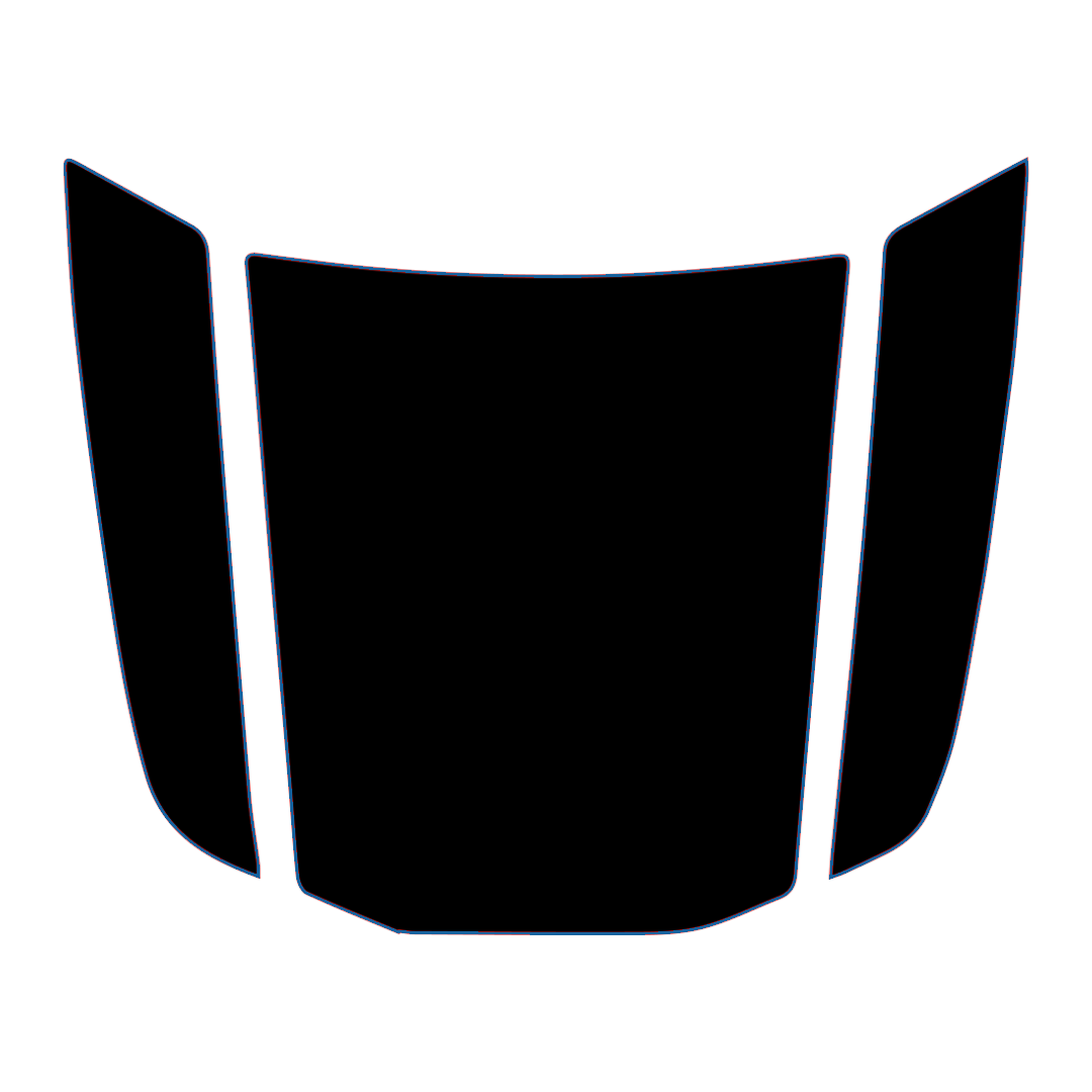 Hood Panel Decal/Sticker - Plain Style Graphic Kit - For Toyota 4Runner 2014-2024 - Premium Vinyl