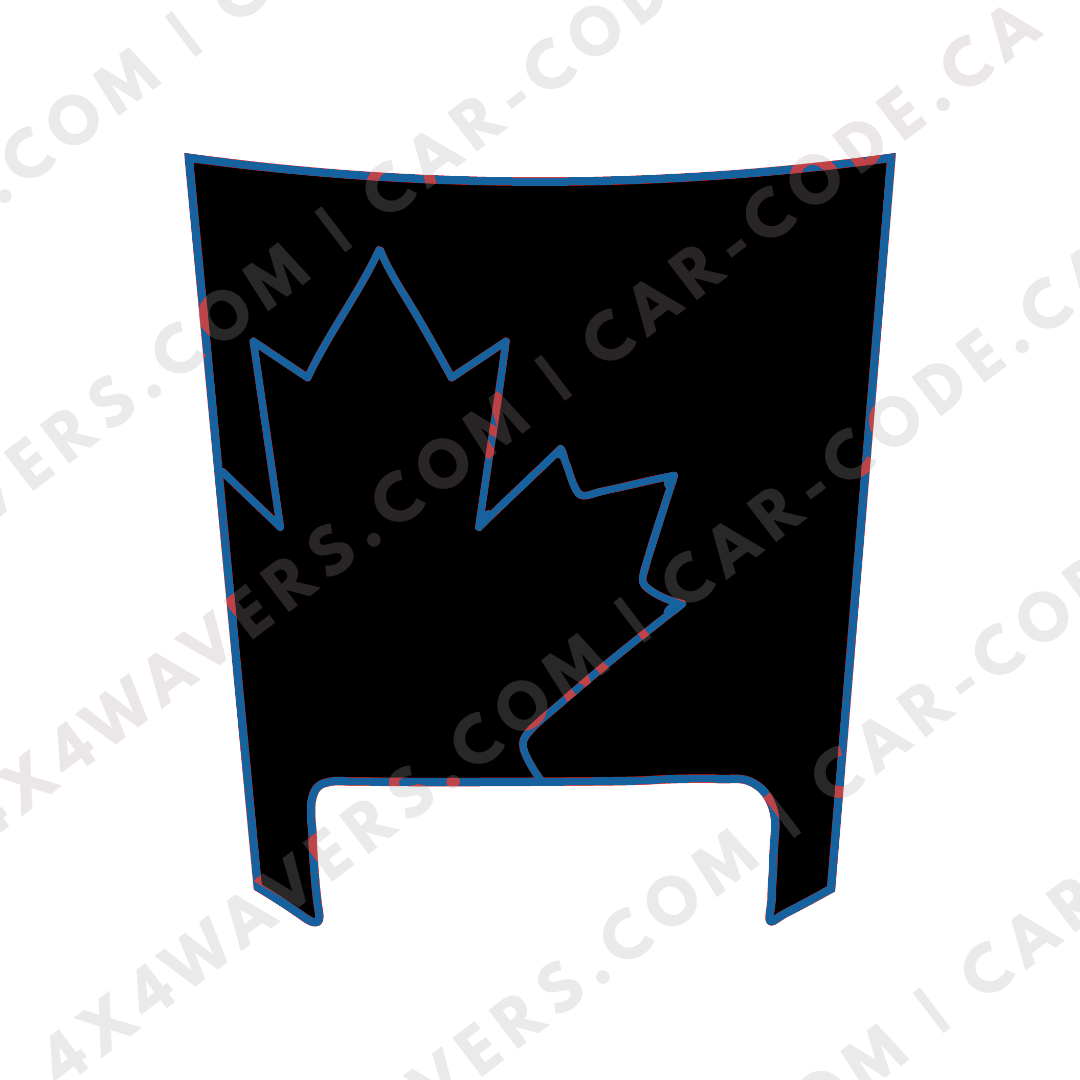 Hood Panel Decal/Sticker - Canada Leaf Graphic Kit - For Ram 1500 2019-2024 TRX - Premium Vinyl