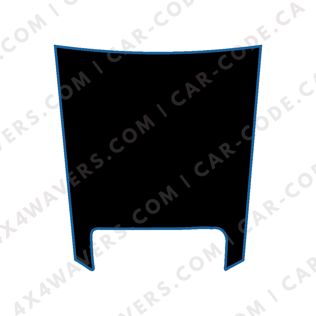 Hood Panel Decal/Sticker - Plain Style Graphic Kit - For Ram 1500 2019-2024 TRX - Premium Vinyl