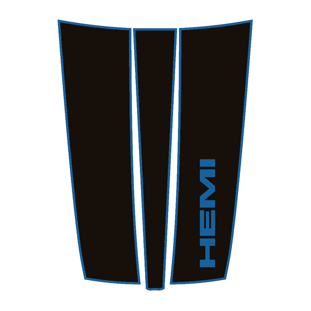 Hood Panel Decal/Sticker - Sports Style Graphic Kit - For Ram 1500 2019-2025 - Premium Vinyl