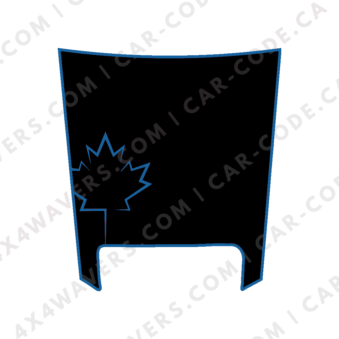 Hood Panel Decal/Sticker - Maple Leaf Graphic Kit - For Ram 1500 2019-2024 TRX - Premium Vinyl