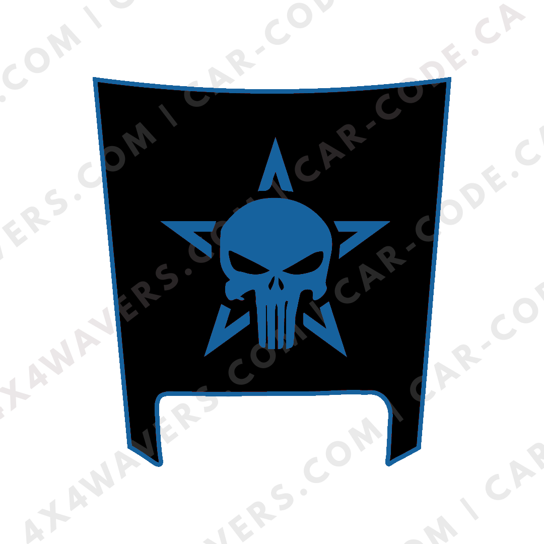 Hood Panel Decal/Sticker - Star Style Graphic Kit - For Ram 1500 2019-2024 TRX - Premium Vinyl