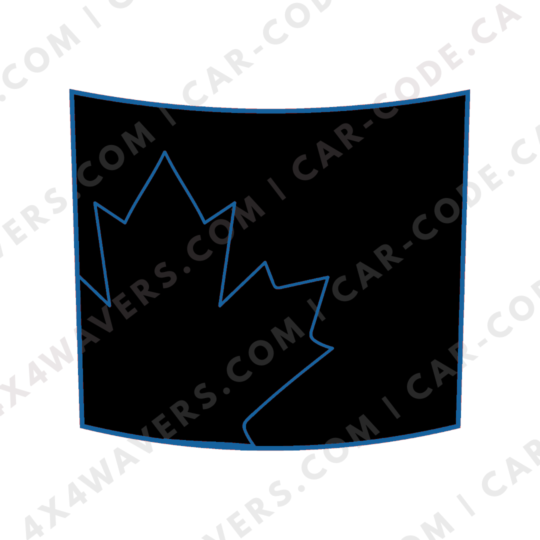 Hood Panel Decal/Sticker - Canada Leaf Graphic Kit - For Land Rover Defender 2020-2024 - Premium Vinyl